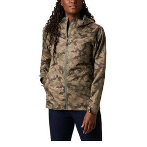 LIKE NEW! Columbia Women's Inner Limits II Camo Rain Jacket, Size Small